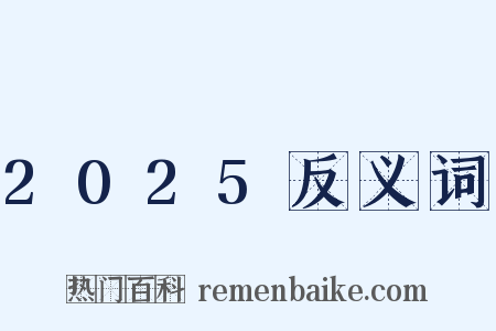 2025反义词是什么意思的图片
